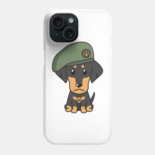 Green Beret Dachshund Phone Case