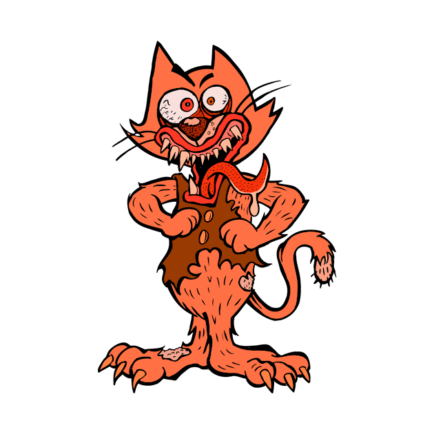 Angry Cat by rossradiation