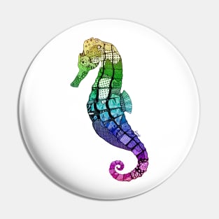 Seahorse Rainbow Pin