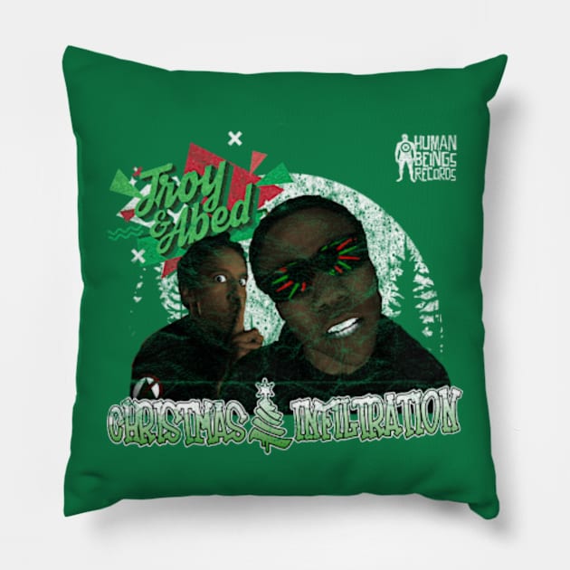 Christmas Infiltration Pillow by Snomad_Designs