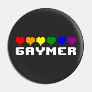 Gaymer Heart Pin