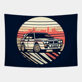 Lancia Delta Integrale Rally Car Tapestry