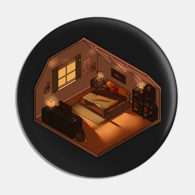 Nick Nelson - Heartstopper - isometric bedroom Pin by daddymactinus