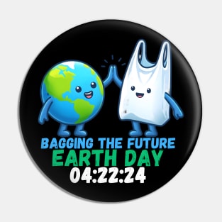 Bagging the future earth day 2024 Pin