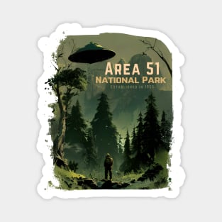 Area 51 National Park - Established In 1955 Magnet
