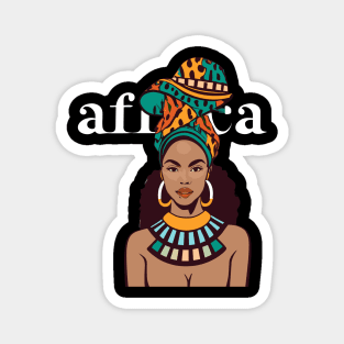 Afrocentric Woman Africa Magnet