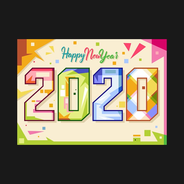 happy new years 2020 pop art by Rizkydwi