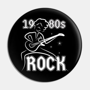 1980s Rock Music Guitarists Pin