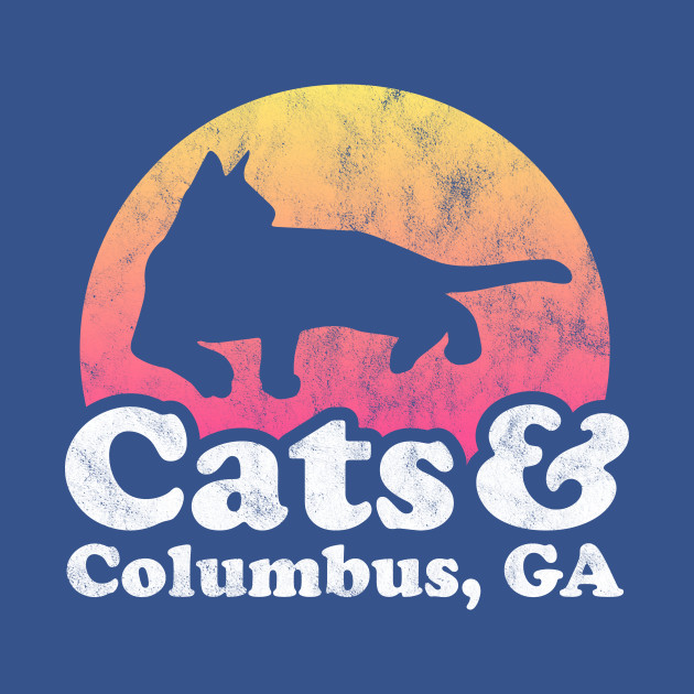 Disover Cats and Columbus Gift for Men, Women, Kids - Columbus Georgia - T-Shirt