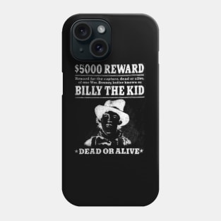 Billy The Kid - most wanted - Newspaper style Phone Case