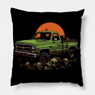 Truck and Zombies Pillow