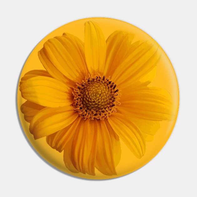 Yellow Sun Flower Pin by swatianzone