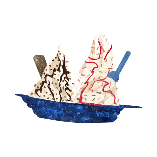 Ice cream - boat sundae deluxe by Babban Gaelg