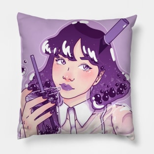 Boba Girl Pillow