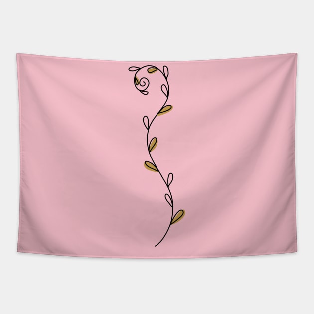 Simple cute leaf 12 Tapestry by salimax