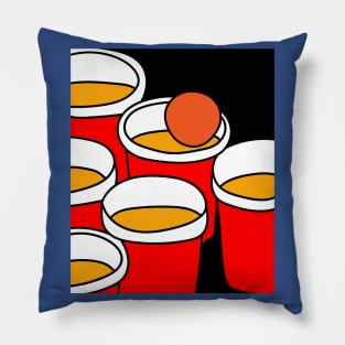 Party Drinking Game Beerpong Beer Pong Pillow