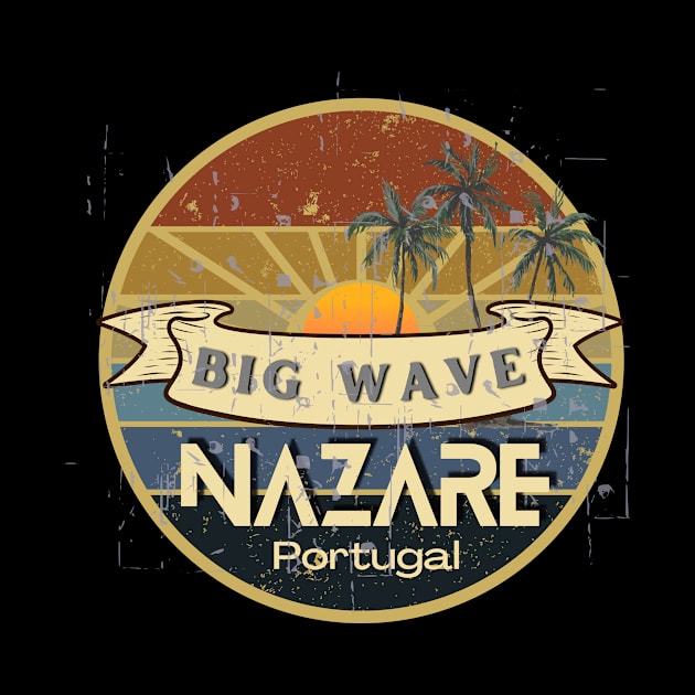 Nazare Big Wave Design by Blumammal