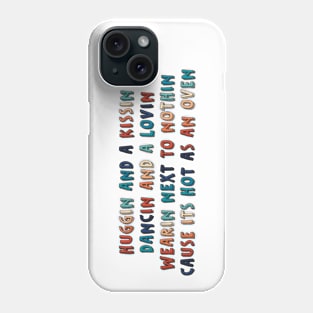 Hugging and a kissing, dancing and a loving. Retro color palette Phone Case