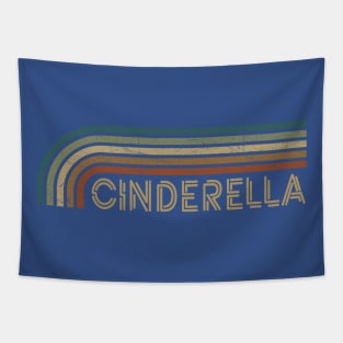 Cinderella Retro Stripes Tapestry