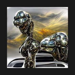 Metal Golem on Car T-Shirt