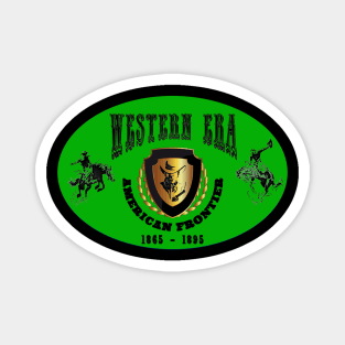 Western Era aka American Frontier - Green, Black and Gold Magnet