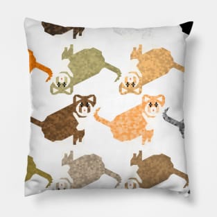 Geometrical Cats Pattern Pillow