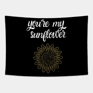 sunflower tee shirt Tapestry