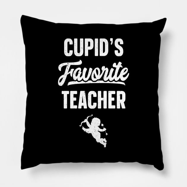 Cupid's Favorite Teacher Pillow by trendingoriginals