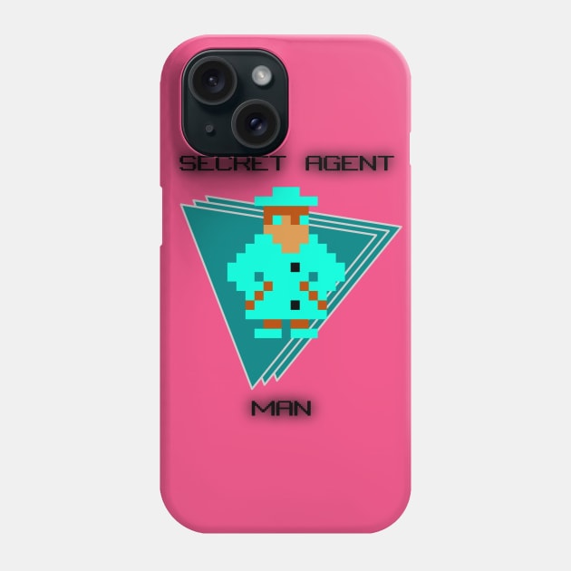 Secret Agent Man Phone Case by arcadeheroes