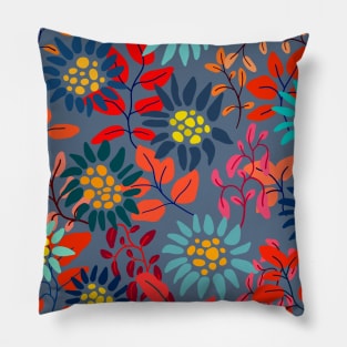 colorful floral pattern Pillow