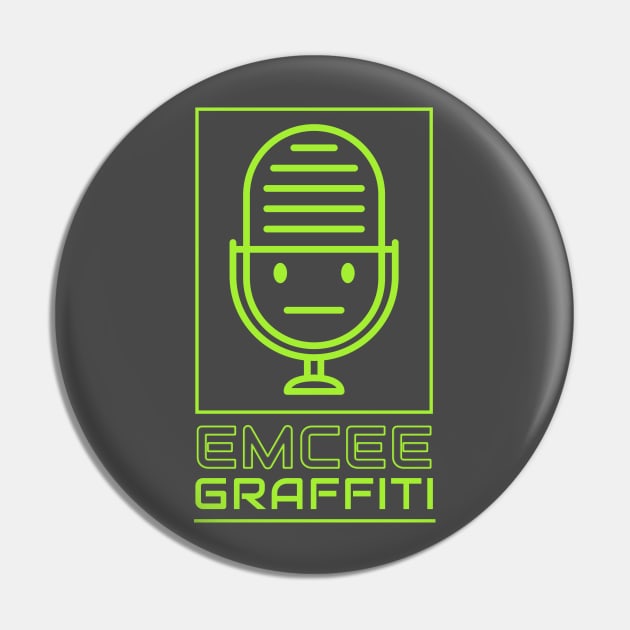 Emcee Graffiti Logo Pin by One-Ton Soup Productions