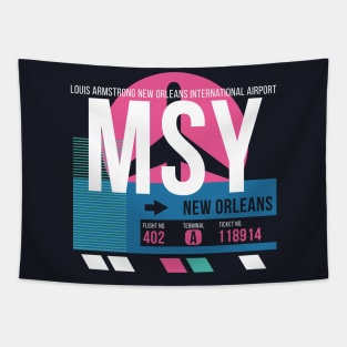 New Orleans (MSY) Airport Code Baggage Tag Tapestry