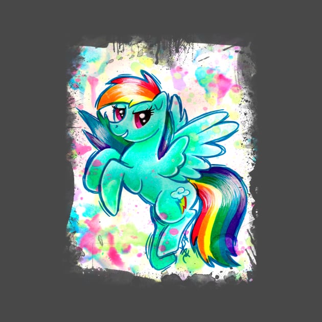 Rainbow Dash by JerZyTattoos