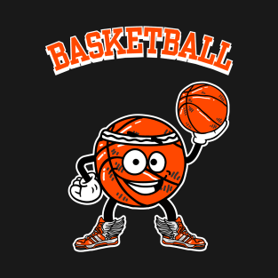 Retro Basketball Mascot T-Shirt