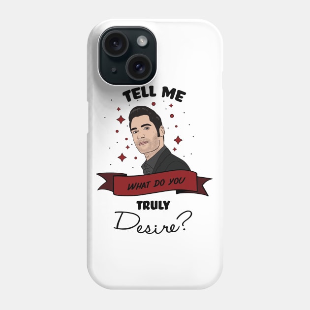 Lucifer Morningstar Phone Case by BasicBeach