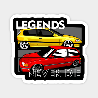 honda legend never die Magnet