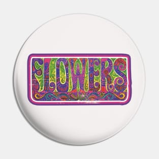 Hippie flowers Pin