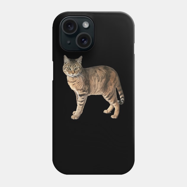 Tiger Cat Art, Love Cats Phone Case by dukito