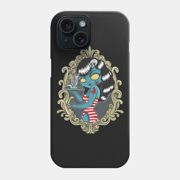 Zombie Girl Phone Case by idiotstile