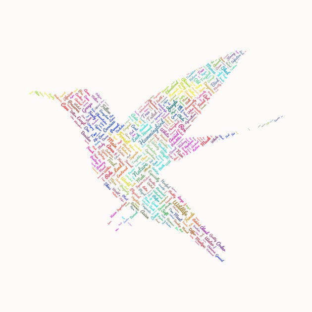 Hummingbird Bird Free Wildlife Text Word Cloud by Cubebox