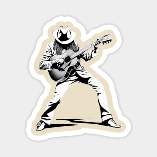 Dwight Yoakam Playing Guitar Magnet