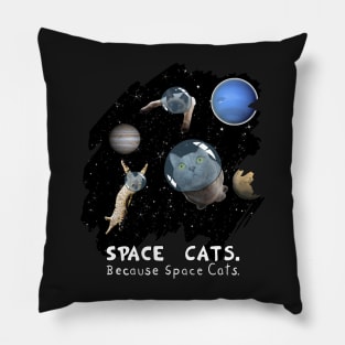 Cute Space Cat Shirt Epic Galaxy Cats in Outer Space Gift Pillow