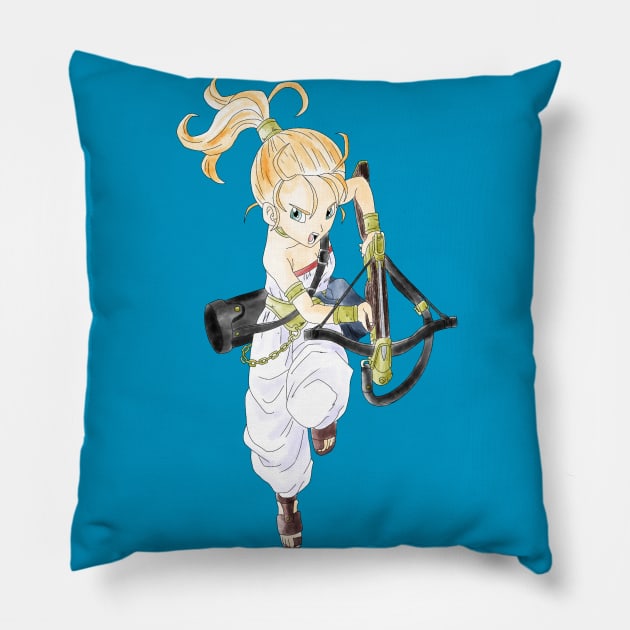 Marle Watercolor Pillow by GingerCatGirlPrime 