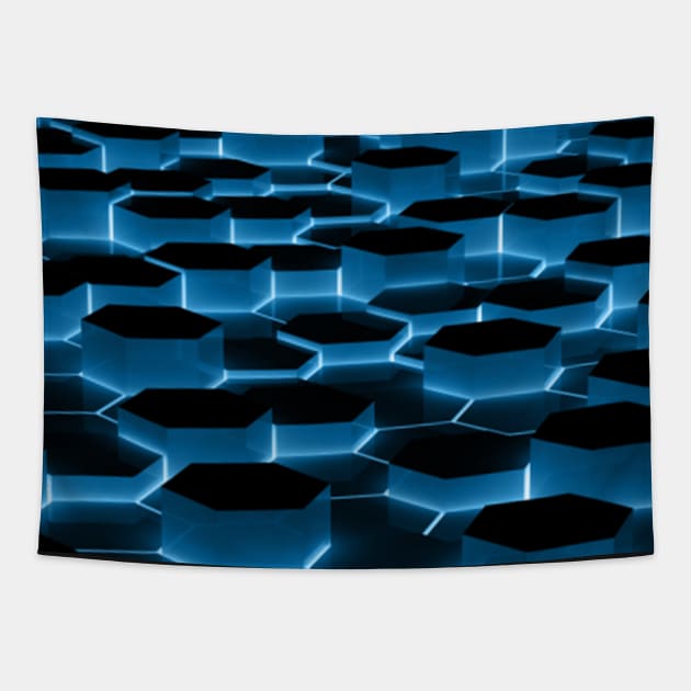 Hexagons Tapestry by NOMAD73