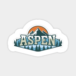 Aspen Ski & Snowboard Magnet