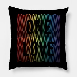 one love - LBGTQ+ Pride Pillow