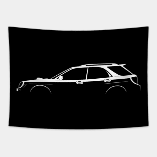 Subaru Impreza WRX Wagon (GG 2000) Silhouette Tapestry