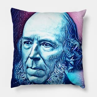 Herbert Spencer Snowy Portrait | Herbert Spencer Artwork 13 Pillow