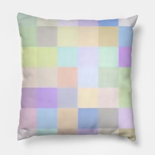 Pastel colour squares Pillow