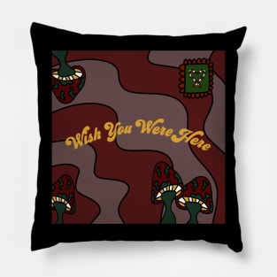 Holiday Trip Wish You Were Here Pillow